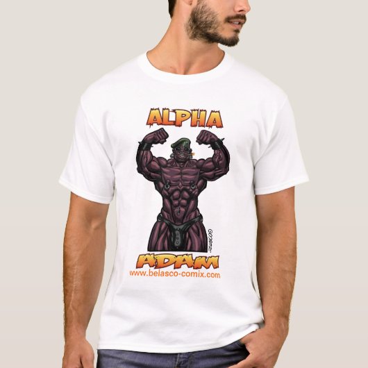 Alphaadam-Trägershirt! T-Shirt (Vorderseite)