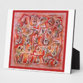 Alphabet-2-Plakette Fotoplatte (Seite)