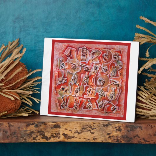 Alphabet-2-Plakette Fotoplatte (Seite)