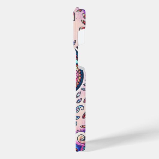 Alphabet A mandala iPhone Hülle (Linke Seite)