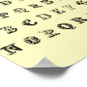 Alphabet A-Z Children Educational School Kinderzim Poster (Ecke)