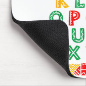 Alphabet Abc Black History Month Design Mousepad (Ecke)