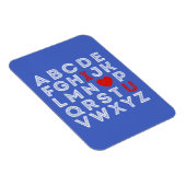 Alphabet ABC I Liebe You Magnet (Rechte Seite)