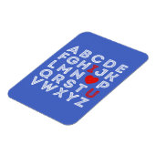 Alphabet ABC I Liebe You Magnet (Linke Seite)