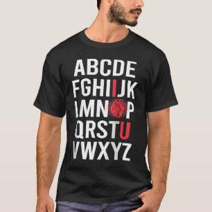 ALPHABET ABC I LIEBE YOU Valentine Anatomisches He T-Shirt
