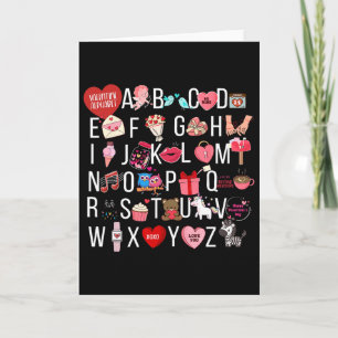 Alphabet Abc Ich Liebe Dich T Shirt Valentinstag H Karte