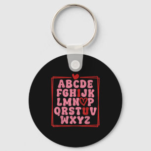 Alphabet Abc Ich Liebe Dich T-Shirt Valentinstag H Schlüsselanhänger