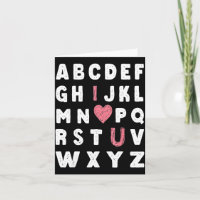 Alphabet Abc Ich Liebe Dich Valentinstag Herz