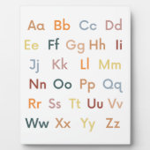 Alphabet ABC Klassenzimmer Dekoration Fotoplatte (Vorderseite)