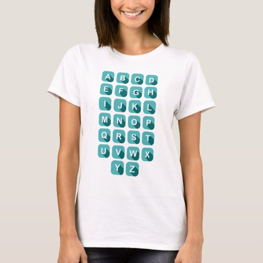 Alphabet ABC Lehrer T-Shirt (Vorderseite)