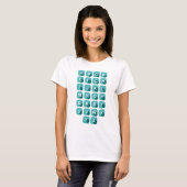 Alphabet ABC Lehrer T-Shirt (Vorne ganz)