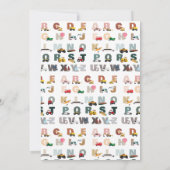 Alphabet-ABC-LKW, Kindergeburtstag Einladung (Rückseite)