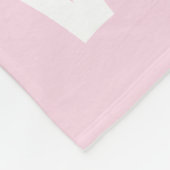 Alphabet Abc Muster rosa weiße Kinderzimmer Dekora Fleecedecke (Ecke)