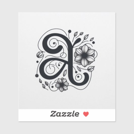 Alphabet Adornments Custom Vinyl Letter Sticker" Aufkleber (Blatt)