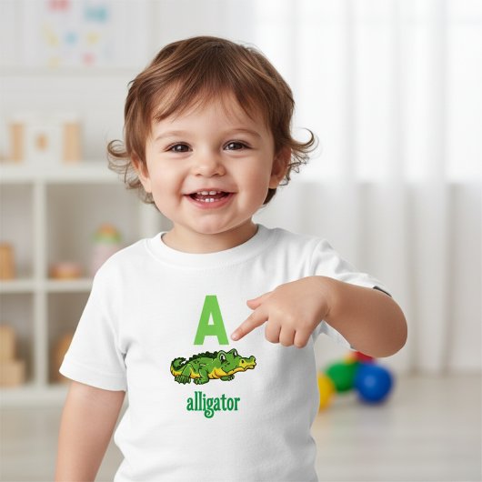 Alphabet Adventure: A is for Alligator Kleinkind T Kleinkind T-shirt