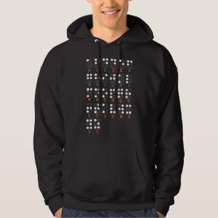 Alphabet-Alphabet-Buchstaben am Weltblindentag, Pu Hoodie