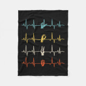 Alphabet American Sing Language Asl Teacher Heartb Fleecedecke (Vorderseite)