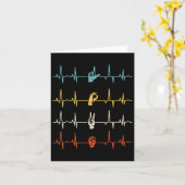 Alphabet American Sing Language Asl Teacher Heartb Karte (Gelbe Blume)