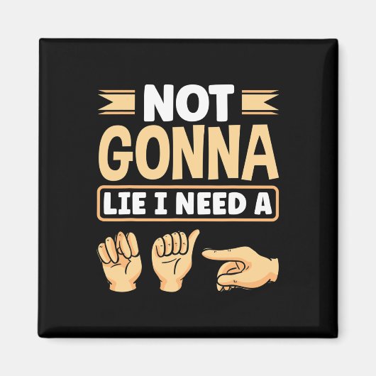 Alphabet American Sing Language Asl Teacher I Need Magnet (Vorne)