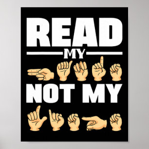 Alphabet American Sing Language Asl Teacher Quote Poster