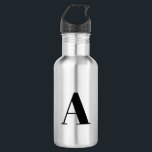 Alphabet-Anfangsbuchstaben anpassen, personalisier Edelstahlflasche<br><div class="desc">Alphabet-Anfangsbuchstaben Edelstahlflasche schwarz anpassen,  personalisieren</div>