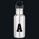 Alphabet-Anfangsbuchstaben anpassen, personalisier Edelstahlflasche<br><div class="desc">Alphabet-Anfangsbuchstaben Edelstahlflasche schwarz anpassen,  personalisieren</div>