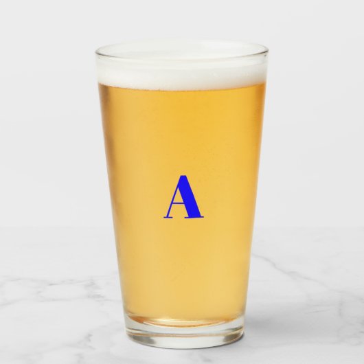 Alphabet-Anfangsbuchstaben anpassen, personalisier Glas (Vorne (Gefüllt))