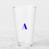Alphabet-Anfangsbuchstaben anpassen, personalisier Glas (Vorderseite)