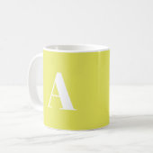 Alphabet-Anfangsbuchstaben anpassen, personalisier Kaffeetasse (Vorderseite Links)