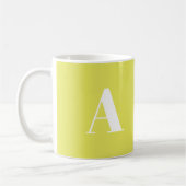 Alphabet-Anfangsbuchstaben anpassen, personalisier Kaffeetasse (Links)