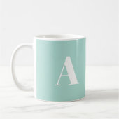 Alphabet-Anfangsbuchstaben anpassen, personalisier Kaffeetasse (Links)