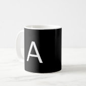 Alphabet-Anfangsbuchstaben anpassen, personalisier Kaffeetasse (Vorderseite Links)