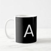 Alphabet-Anfangsbuchstaben anpassen, personalisier Kaffeetasse (Links)