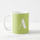 Alphabet-Anfangsbuchstaben anpassen, personalisier Kaffeetasse (Links)