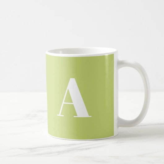 Alphabet-Anfangsbuchstaben anpassen, personalisier Kaffeetasse (Rechts)