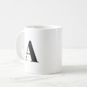 Alphabet-Anfangsbuchstaben anpassen, personalisier Kaffeetasse (Vorderseite Links)