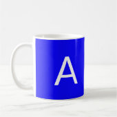 Alphabet-Anfangsbuchstaben anpassen, personalisier Kaffeetasse (Links)