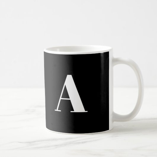 Alphabet-Anfangsbuchstaben anpassen, personalisier Kaffeetasse (Rechts)
