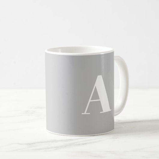 Alphabet-Anfangsbuchstaben anpassen, personalisier Kaffeetasse (VorderseiteRechts)
