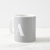 Alphabet-Anfangsbuchstaben anpassen, personalisier Kaffeetasse (Vorderseite Links)