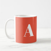 Alphabet-Anfangsbuchstaben anpassen, personalisier Kaffeetasse (Links)