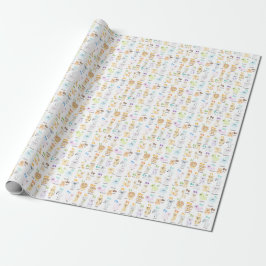 Alphabet Animal ABC Niedliche Tiere Geschenkpapier