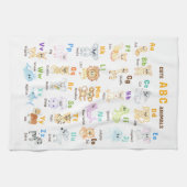 Alphabet Animal ABC Niedliche Tiere Geschirrtuch (Horizontal)