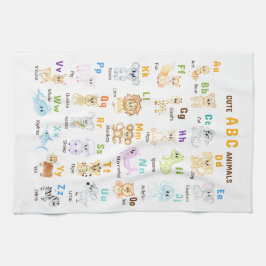 Alphabet Animal ABC Niedliche Tiere Geschirrtuch