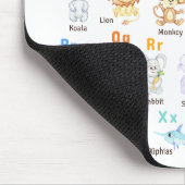 Alphabet Animal ABC Niedliche Tiere Mousepad (Ecke)