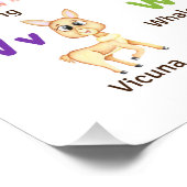 Alphabet Animal ABC Niedliche Tiere Poster (Ecke)