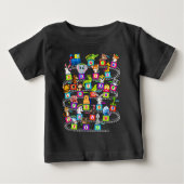 Alphabet Animal ABCs Learning  Baby T-shirt (Vorderseite)