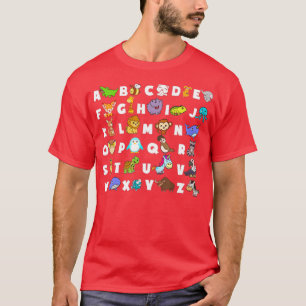 Alphabet Animal ABCs Lernen ABC Rhyming Kinderga T-Shirt