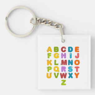 Alphabet Animal Letters Zoo Kids Child Kinderzimme Schlüsselanhänger