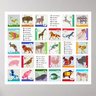 Alphabet Animal Poster überarbeitet